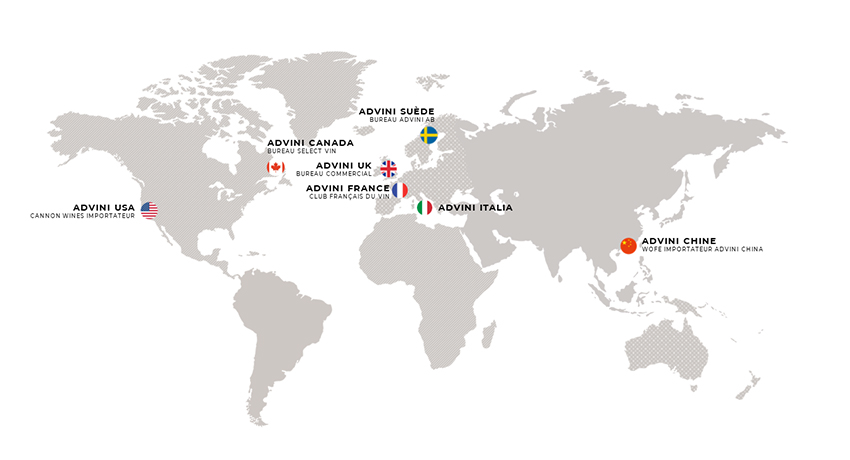 Carte AdVini Marchés & Distribution